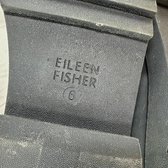 Eileen Fisher NWOB Floyd Waterproof Boot Black Size 6 Suede Leather Side Zip - Picture 9 of 9